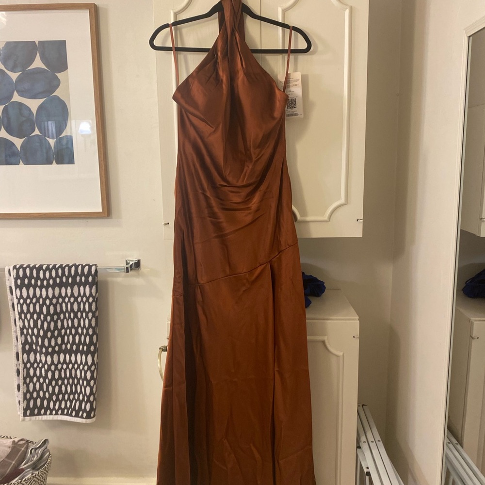 Revelry Bridesmaids Dress in Rust